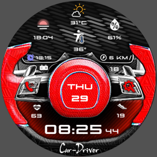 N-SPORT 395 Real-time Weather Luxury Hybrid Watch Face for Samsung & Wear OS