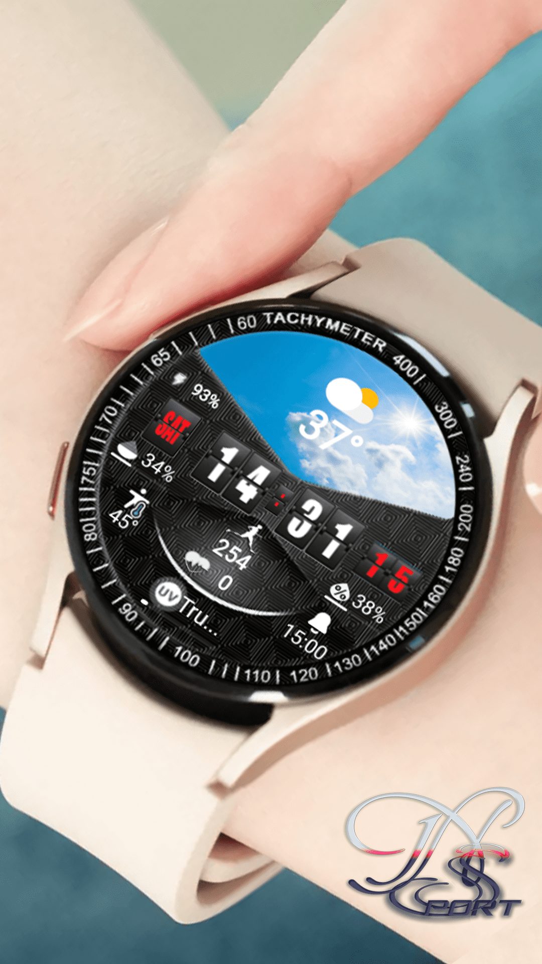 N-Sport161]Ultraview N-Sport Watch Face Samsung - N-Sport Watch Face
