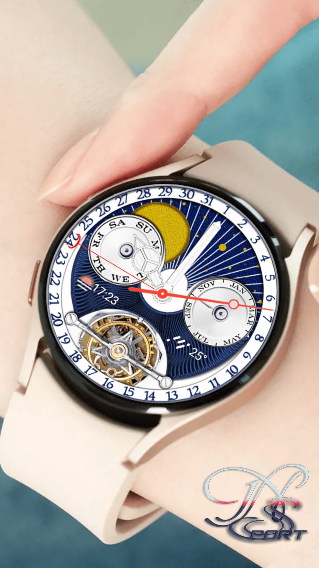 N-Sport652]Moonphase Lightclock N-Sport Watch Face - N-Sport Watch Face