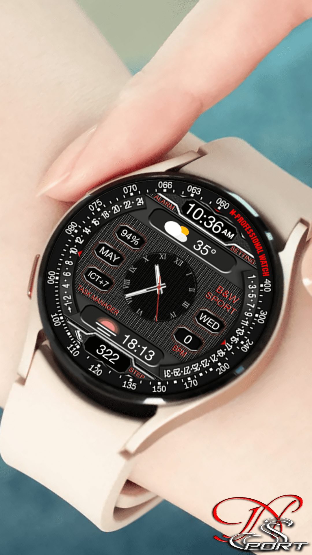 [N-Sport198] Centerhybird Samsung N-Sport Watch Face - N-Sport Watch Face