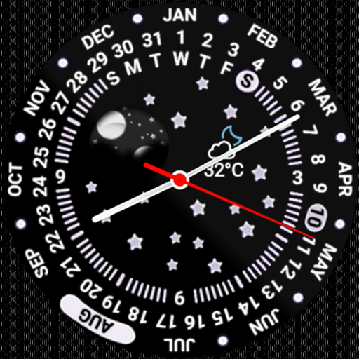 N-SPORT 650 Real-time Weather Luxury Classic Analog Watch Face for Samsung & Wear OS