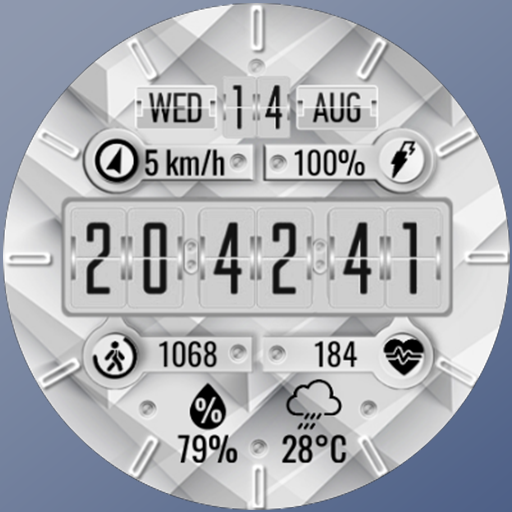 N-SPORT 646 Luxury Digital Watch Face for Samsung & Wear OS