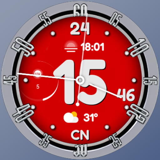 Blue Copy N-Sport 699 Luxury Hybrid Watch Face For Samsung &Amp; Wear Os N-Sport Watch Face