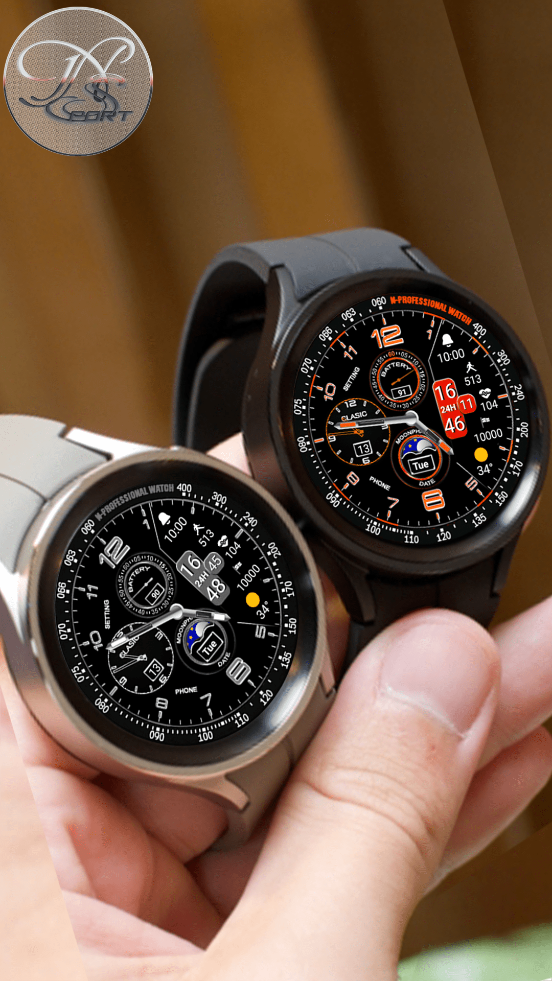 [N-SPORT242]Ultra View samsung N-SPORT Watch Face - N-SPORT WATCH FACE