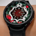 N-SPORT Watch Christmas Seasonal Real-time Weather Luxury Classic Analog Watch Face for Samsung & Wear OS - N-SPORT WATCH FACE