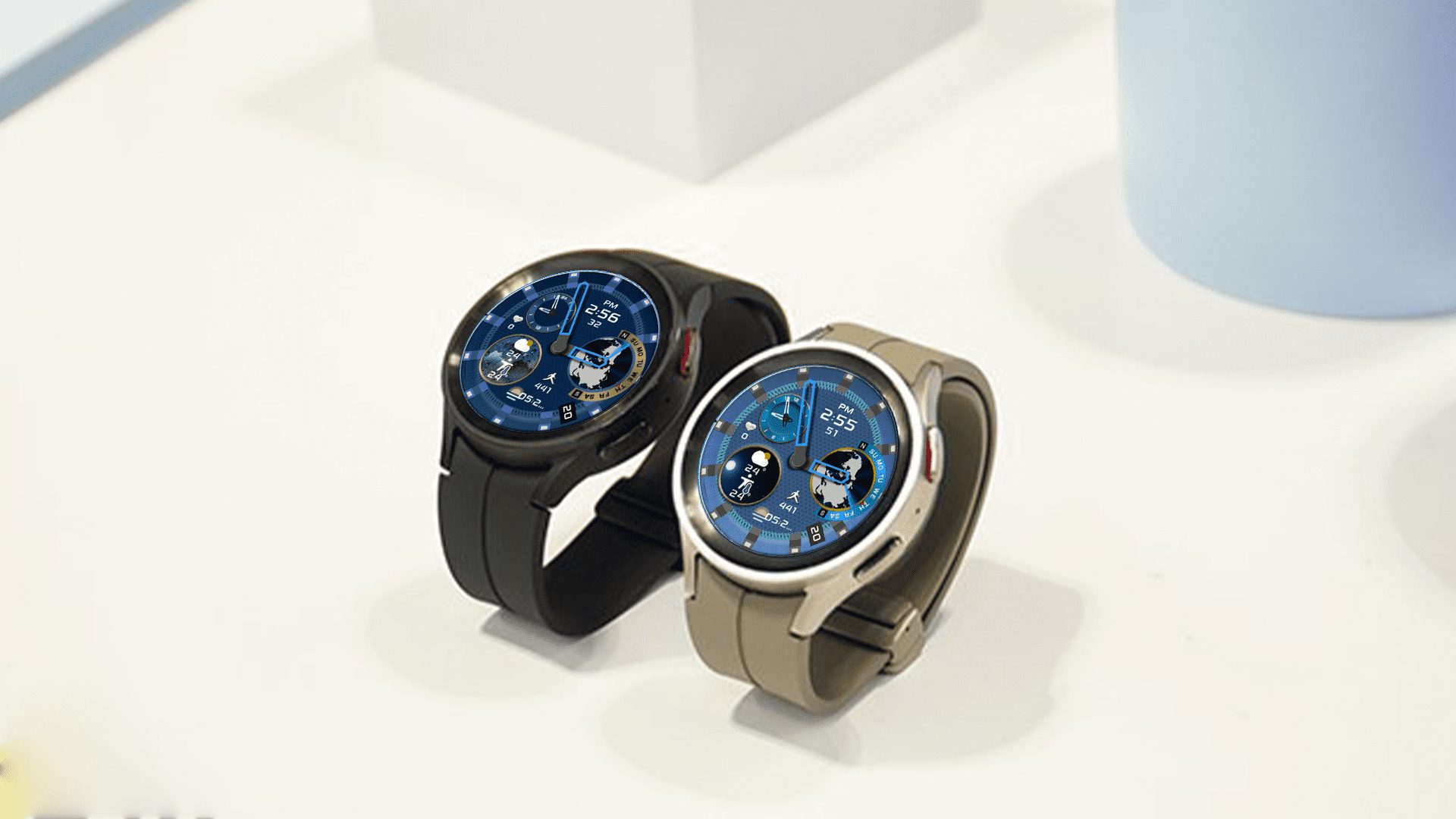 [N-Sport511] Blue Analog Samsung N-Sport Watch Face - N-Sport Watch Face