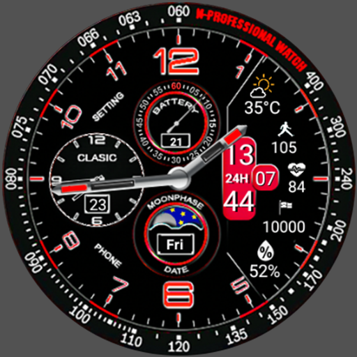 N-SPORT 242 Real-time Weather Luxury Hybrid Watch Face for Samsung & Wear OS