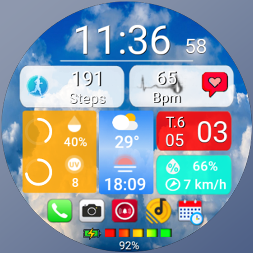 Ic N-Sport 700 Real-Time Weather Luxury Digital Watch Face For Samsung &Amp; Wear Os N-Sport Watch Face