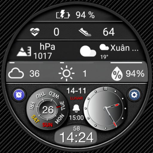 N-SPORT 675 Luxury Hybrid Watch Face for Samsung & Wear OS