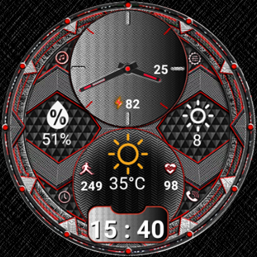 N-SPORT 359 Real-time Weather Luxury Hybrid Watch Face for Samsung & Wear OS