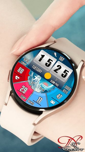 [N-Sport550] Digital Samsung N-Sport Watch Face - N-Sport Watch Face