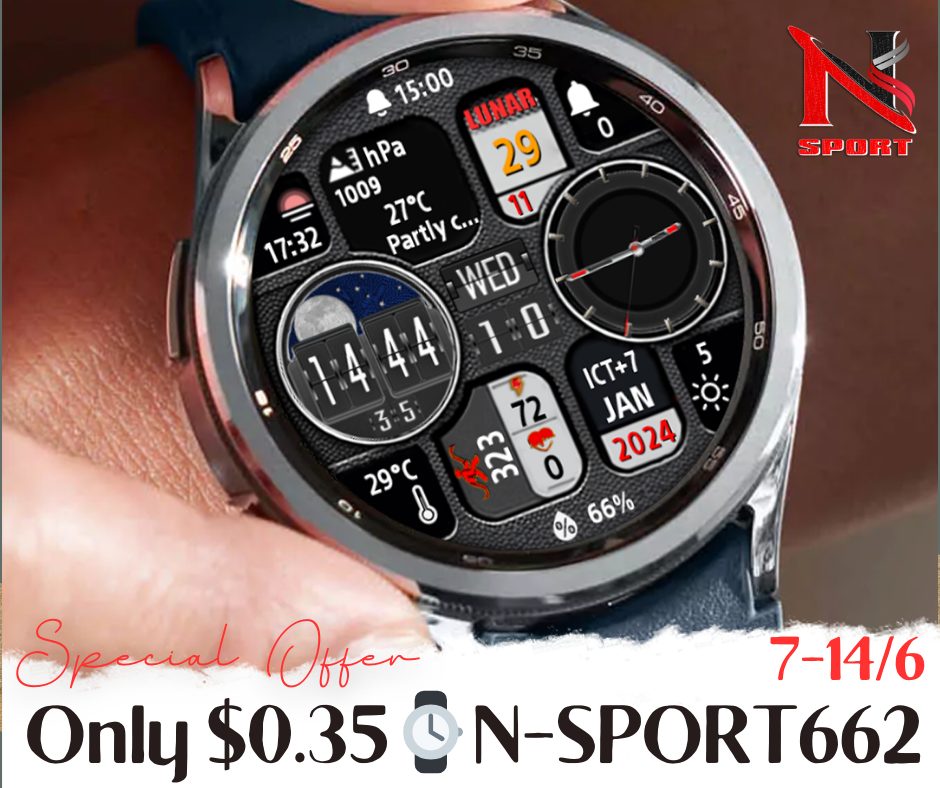 N-Sport662 Watch Face Discount To Only 0.35 Usd – 1 Week Opportunity! - N-Sport Watch Face