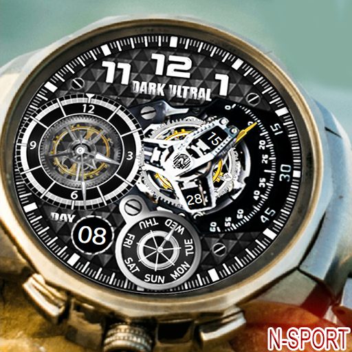 [Tizenos][N-Sport145] Ultra Dark Analog – Digital Watch Face - N-Sport Watch Face