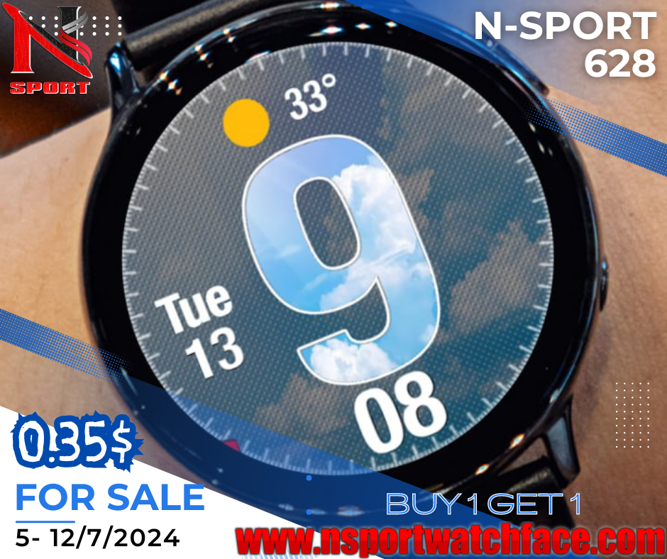 Special Offer⌚️N-Sport522 Watch Face$0.3 Only - N-Sport Watch Face