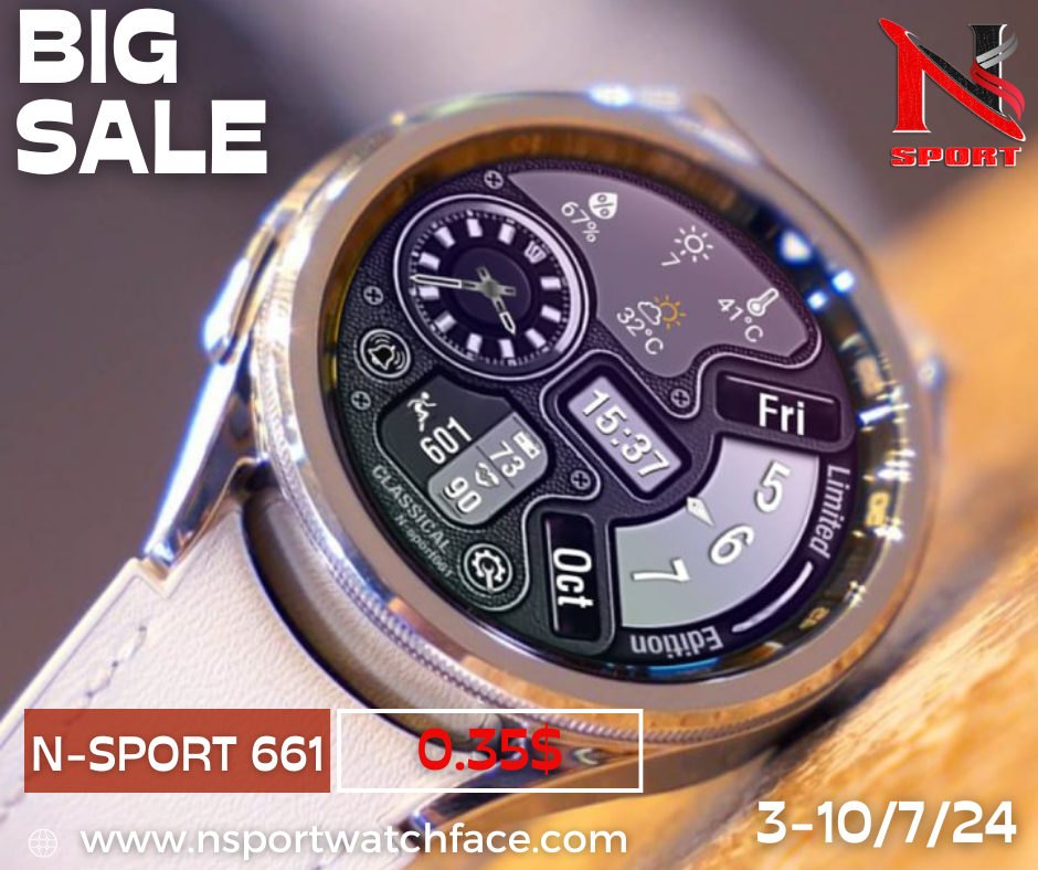 Big Gift- 100 Coupons Free N-Sport 669 Watch Face - N-Sport Watch Face