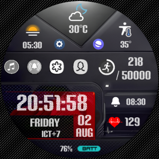Ffff Copy 1 N-Sport 706 Luxury Digital Watch Face For Samsung &Amp; Wear Os N-Sport Watch Face