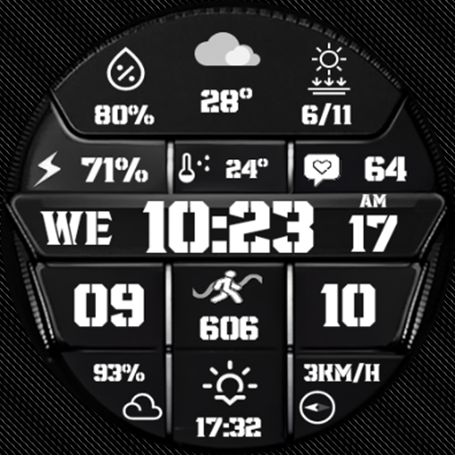 N-SPORT 712 Luxury Digital Watch Face for Samsung & Wear OS