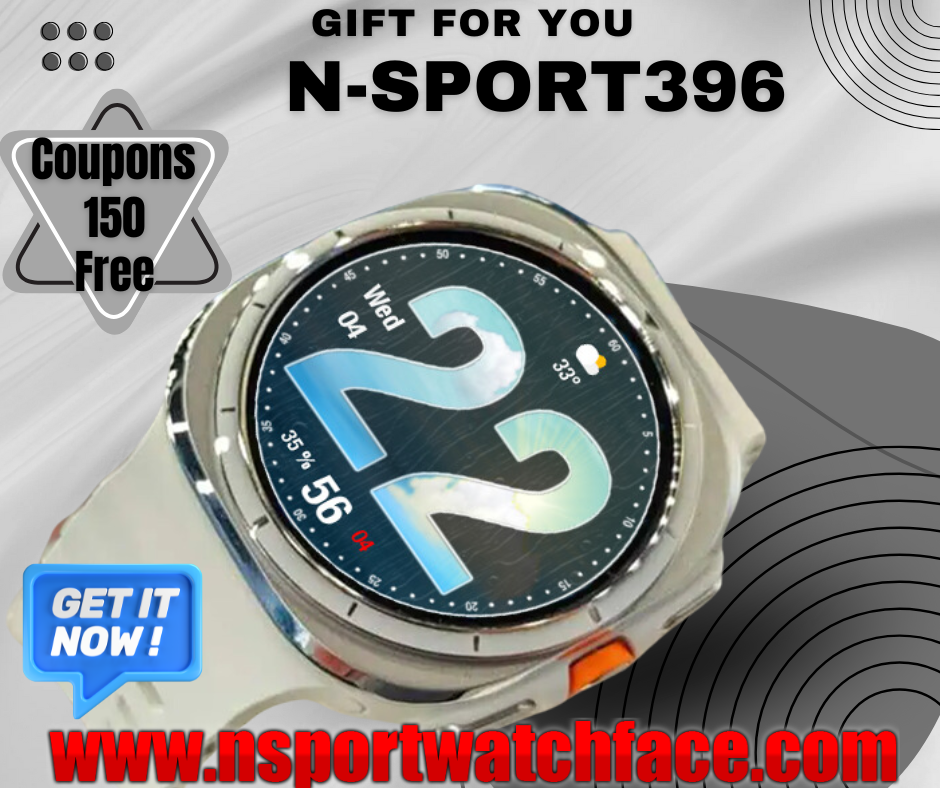 Free 150 Coupons For N-Sport 396 Watch Face - N-Sport Watch Face