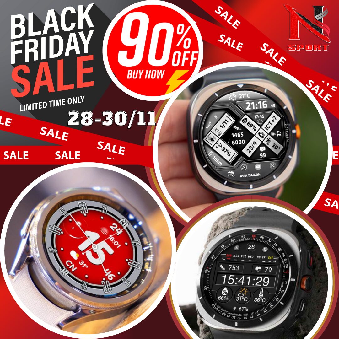 Black Friday Flash Sale 6 N-SPORT WATCH FACE Alert! - N-SPORT WATCH FACE