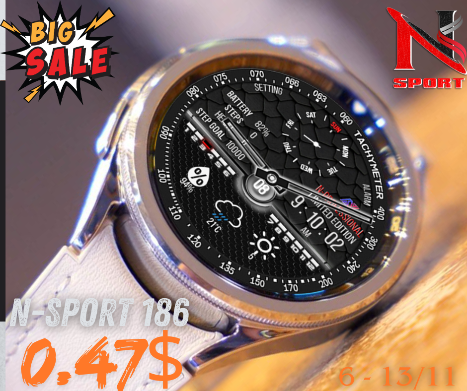 Big Sale N-Sport 186 Watch Face Only 0.47$ - N-Sport Watch Face