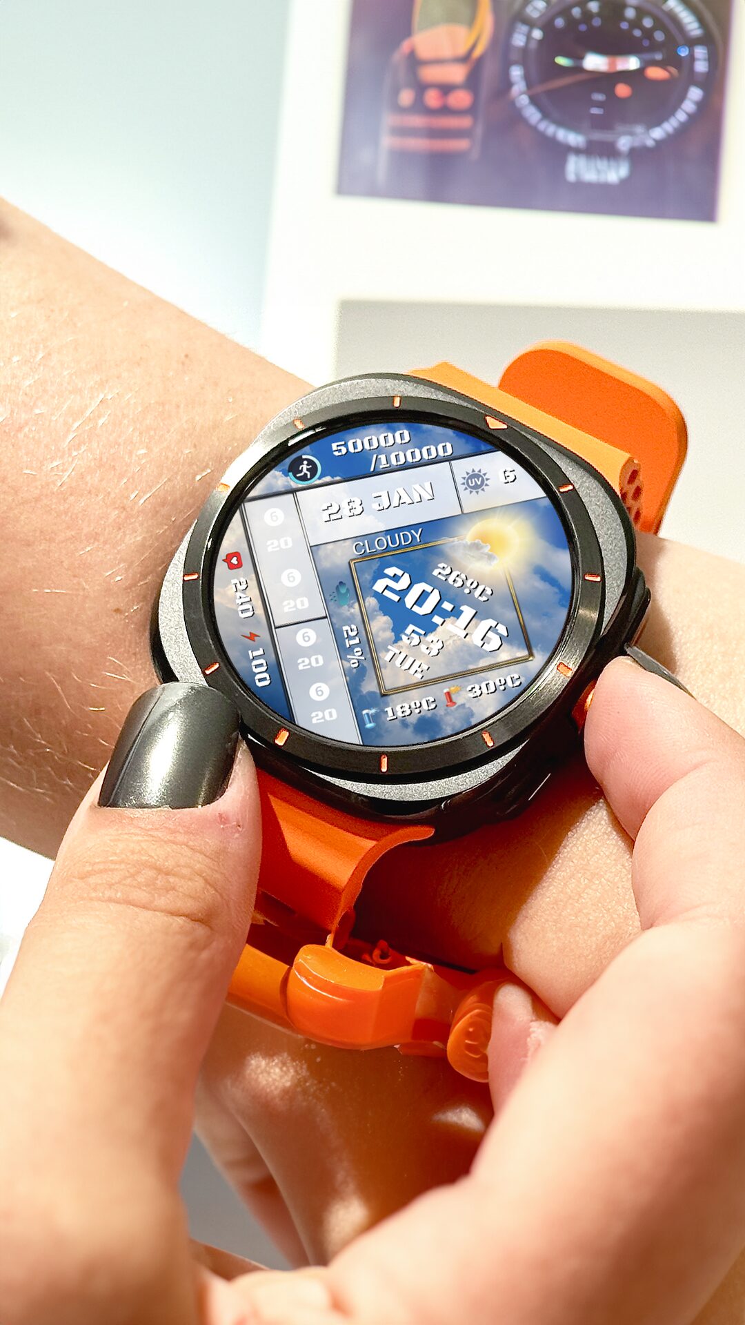 Review N Sport Watch Face 2 Copy 3 N-Sport716 Weather Status Watch Face N-Sport Watch Face