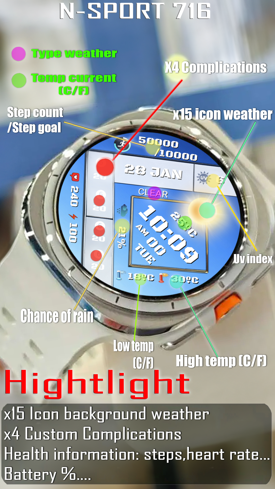 Feature Weather Copy 2 Home N-Sport Watch Face