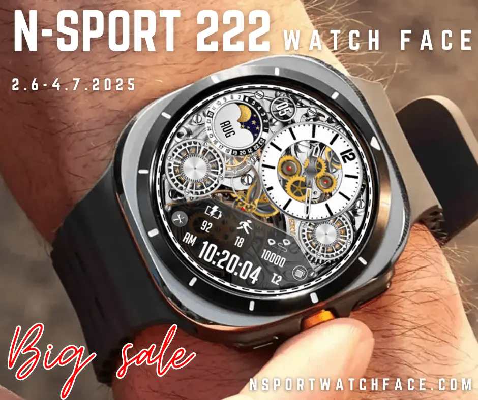 Experience Innovation With The N-Sport 222 Mechanical N-Sport Watch Face – Now Only $0.46! - N-Sport Watch Face