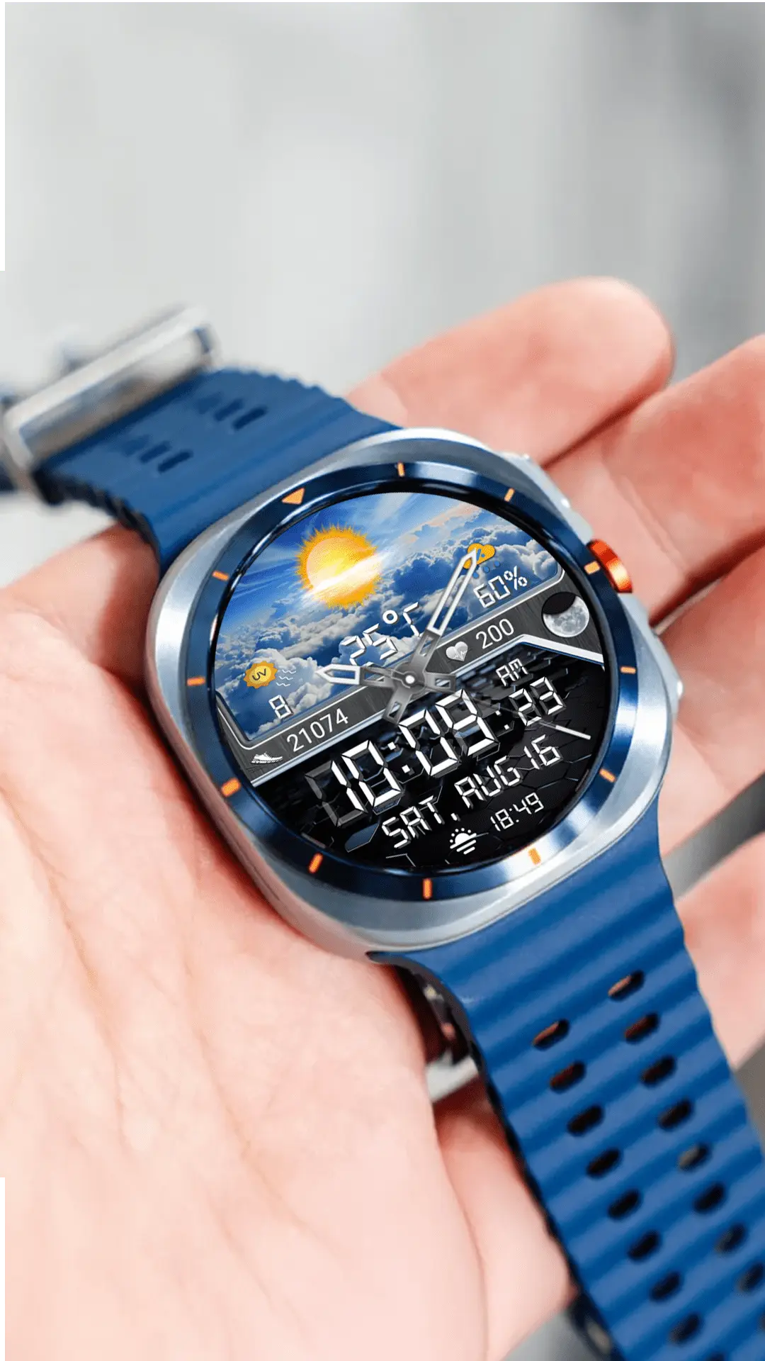 N-SPORT 763 Holiday Seasonal Real-time Weather Luxury Hybrid Watch