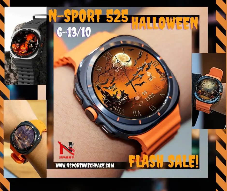 ⏰ Sale Limited: N-Sport525 Enjoy Haloween N-Sport Watch Face Only $0.42! - N-Sport Watch Face