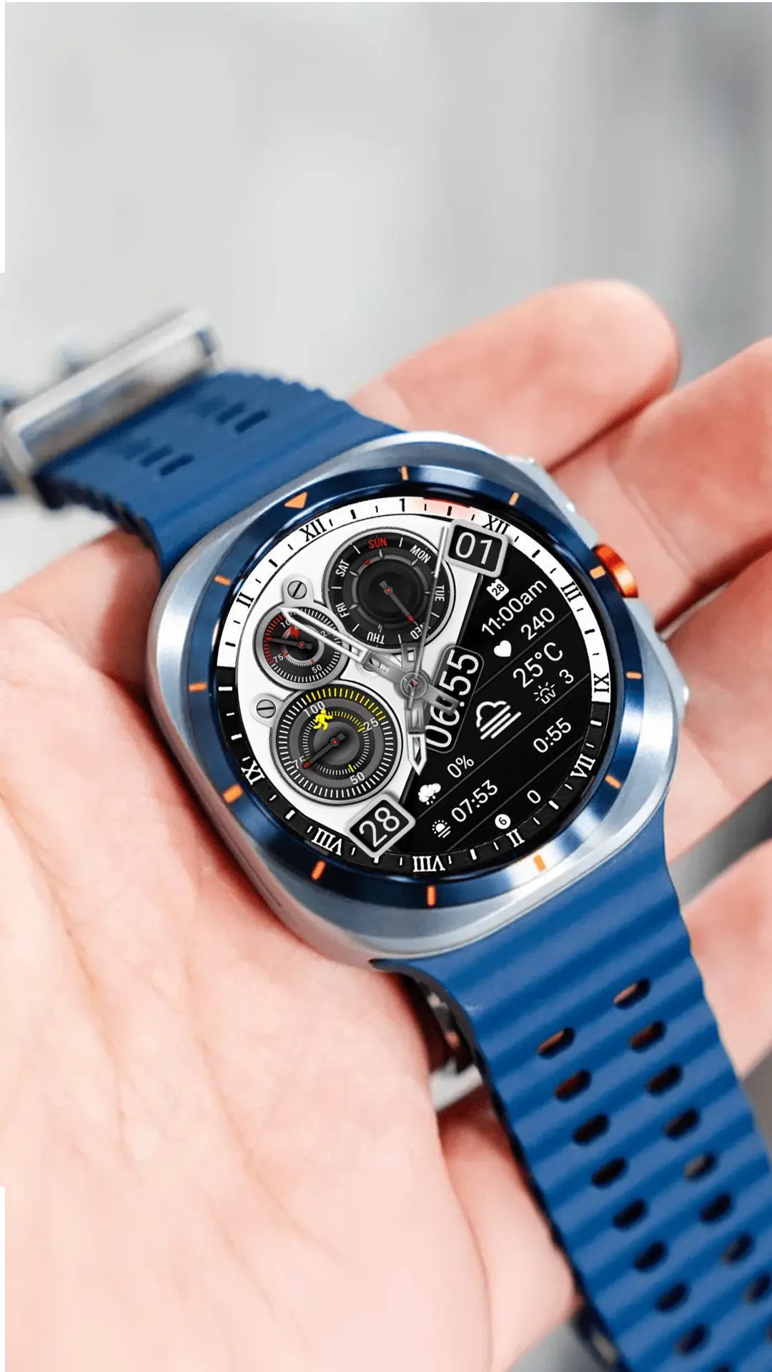 N-Sport 776 Classic Wearos Watch Face Review: Luxury For Samsung Watch Ultra N-Sport Watch Face N-Sport 776 Classic Wearos Watch Face N-Sport Watch Face Samsung Watch Ultra, 8,7,6,5,4 Classic View 1