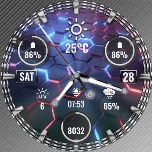 Feature Icon Watch Face 2 1 N-Sport 782 Luxury Classic Analog Watch Face For Samsung &Amp; Wear Os N-Sport Watch Face