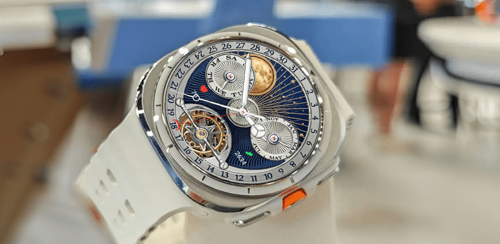 N-SPORT 652 Real-time Weather Luxury Tourbillon Mechanical Classic Analog Watch Face for Samsung & Wear OS final showcase